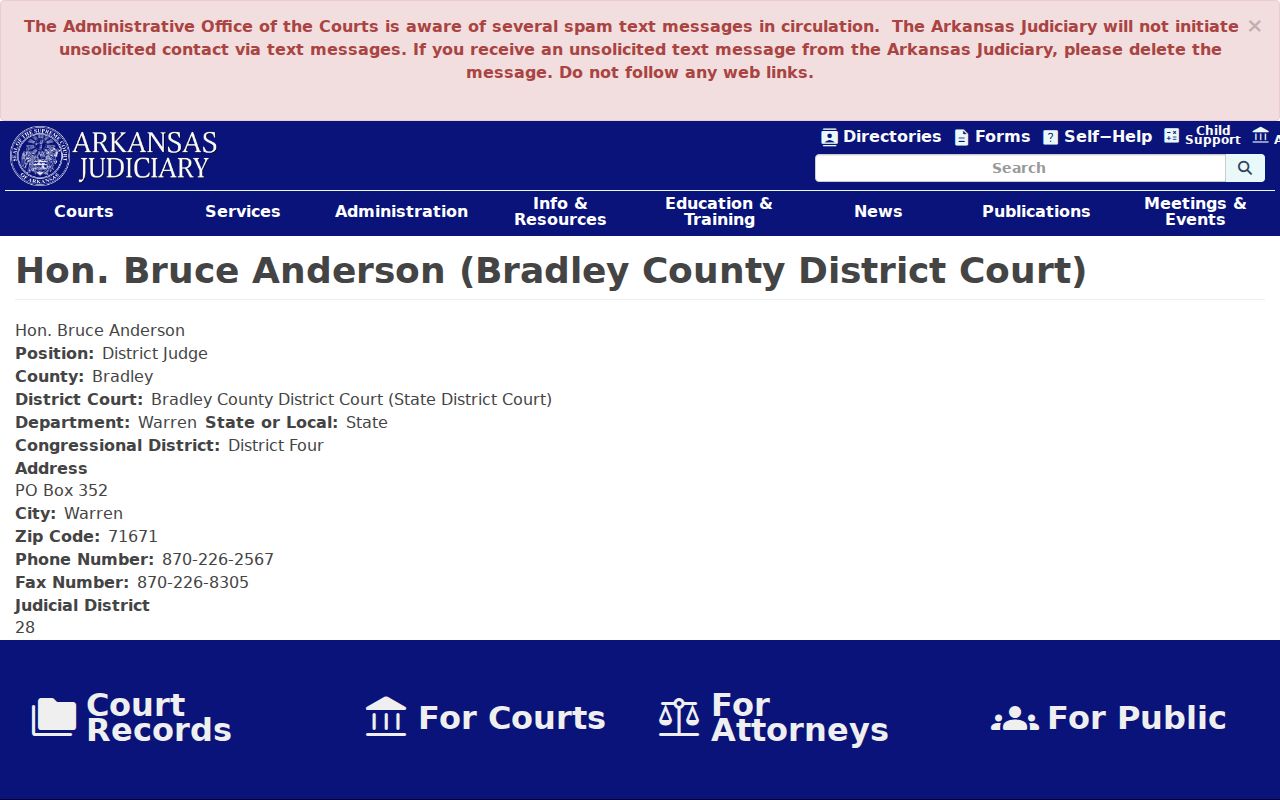 Bradley County criminal court cases Circuit Clerk judiciary directory